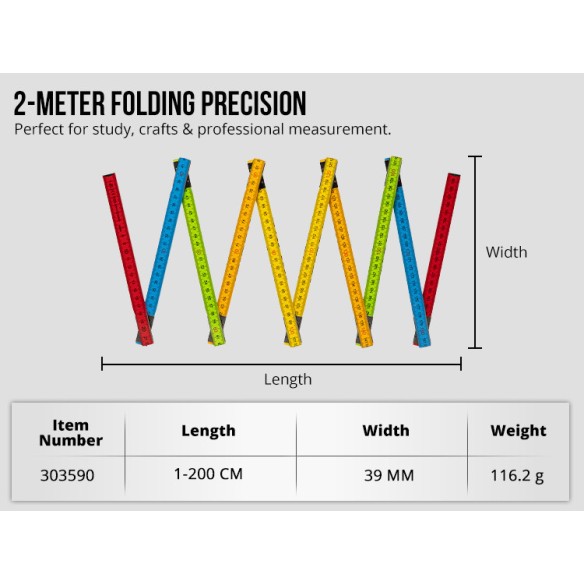 Высококачественная деревянная складная линейка для точных измерений | KSEIBI