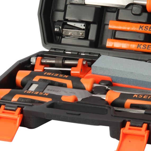 Premium Wood Chisel Set ProGrip 12-Pc. for Precision Woodworking | KSEIBI