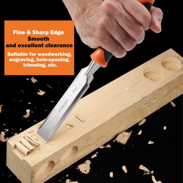 高品质木工凿子套装 ProGrip (4件) | KSEIBI