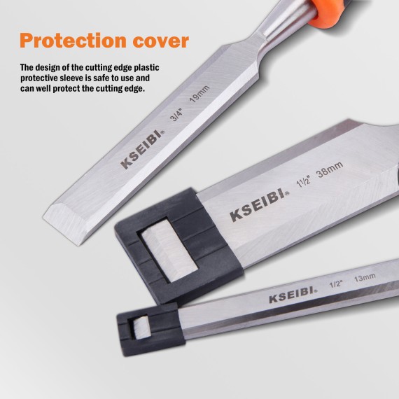 高品质木工凿子套装 ProGrip (4件) | KSEIBI