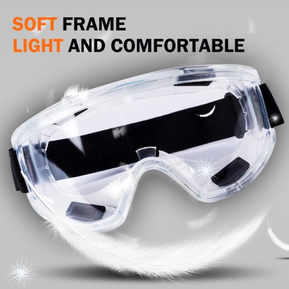 Wide-Vision Safety Goggle Clear Lens for Ultimate Protection | KSEIBI