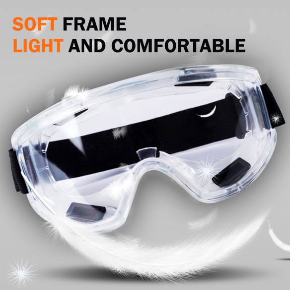 Wide-Vision Safety Goggle Clear Lens for Ultimate Protection | KSEIBI