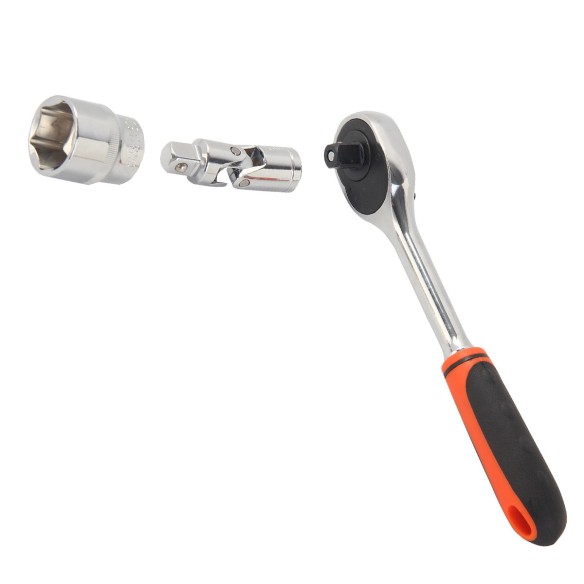 High-Quality Universal Joint Set for 1/4", 3/8", and 1/2" Drives | KSEIBI