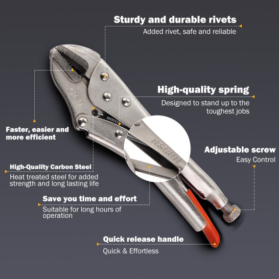 Premium Tool Box with 5 Compartments for Machinest Tool Set | KSEIBI