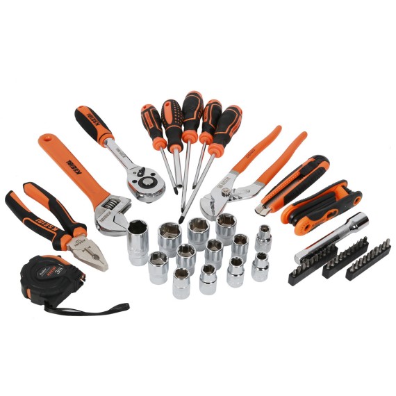 Premium 62PCS Machinist Tool Set with 3 Compartments | KSEIBI