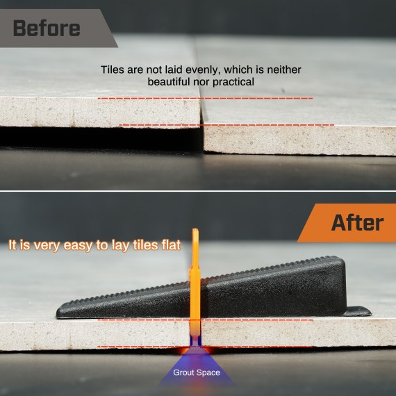 Achieve Perfectly Level Tiles with Our Innovative Tile Leveling System Clips | KSEIBI