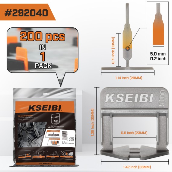 Achieve Perfectly Level Tiles with Our Innovative Tile Leveling System Clips | KSEIBI