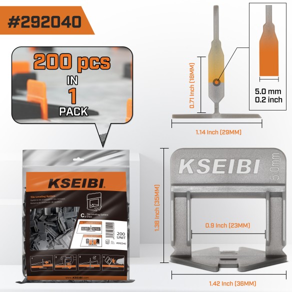 Achieve Perfectly Level Tiles with Our Innovative Tile Leveling System Clips | KSEIBI