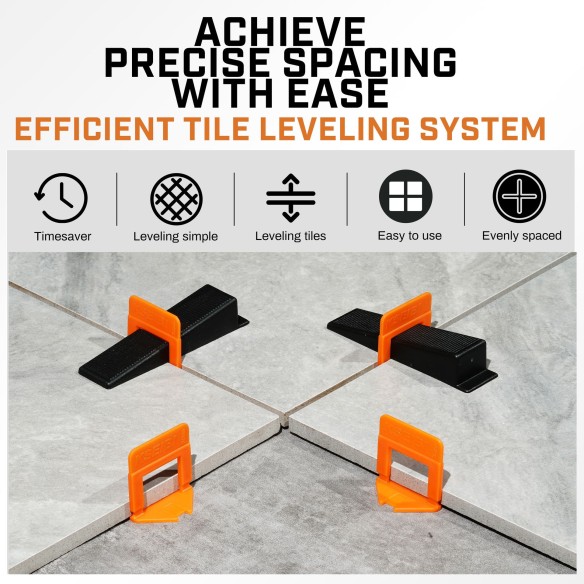 Achieve Perfectly Level Tiles with Our Innovative Tile Leveling System Clips | KSEIBI