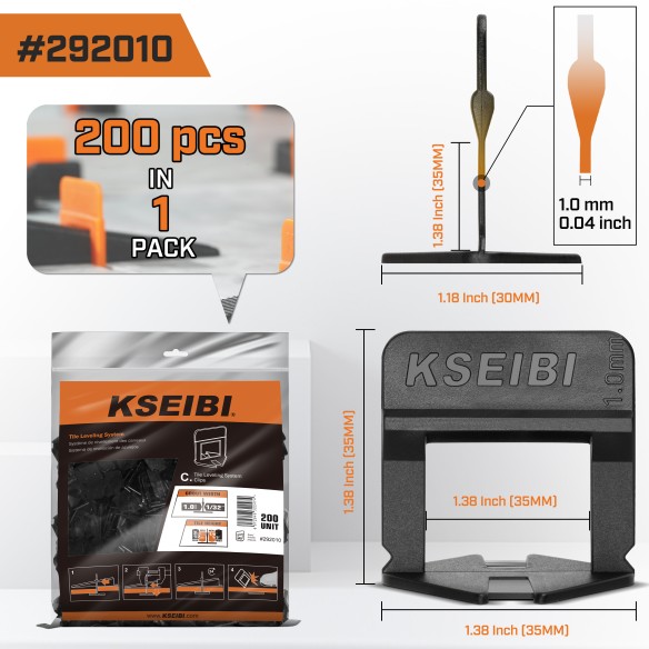 Achieve Perfectly Level Tiles with Our Innovative Tile Leveling System Clips | KSEIBI