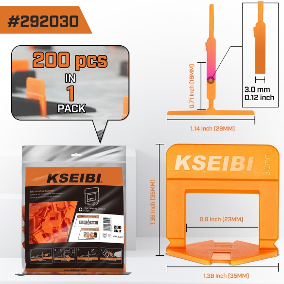 Achieve Perfectly Level Tiles with Our Innovative Tile Leveling System Clips | KSEIBI