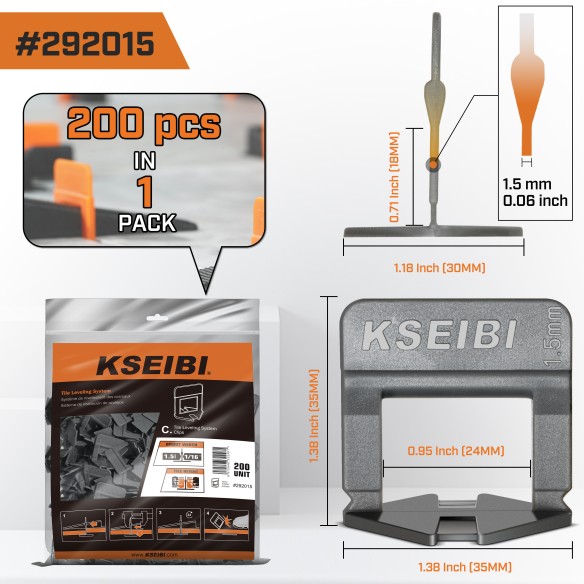 Achieve Perfectly Level Tiles with Our Innovative Tile Leveling System Clips | KSEIBI