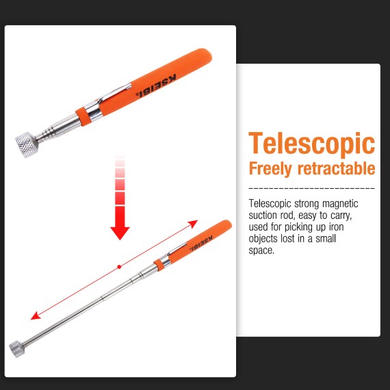 Extend Your Reach with the Telescopic Magnetic Pick-Up Tool | KSEIBI
