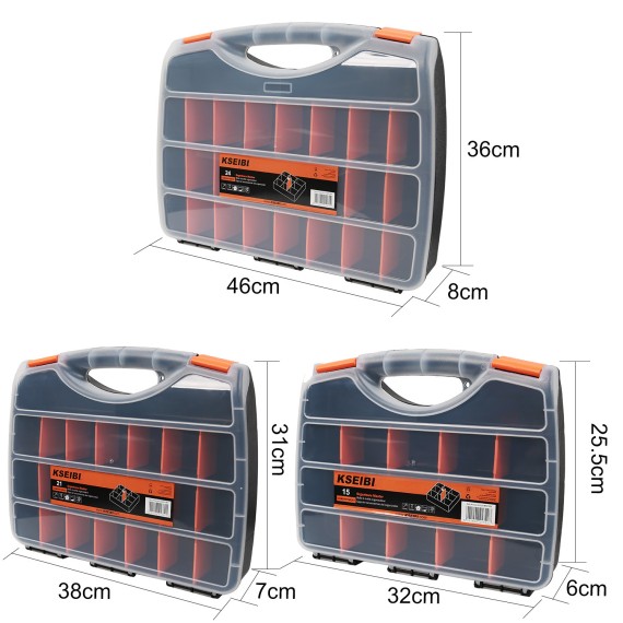 Ultimate Tool Organizer for 15-Compartment | KSEIBI