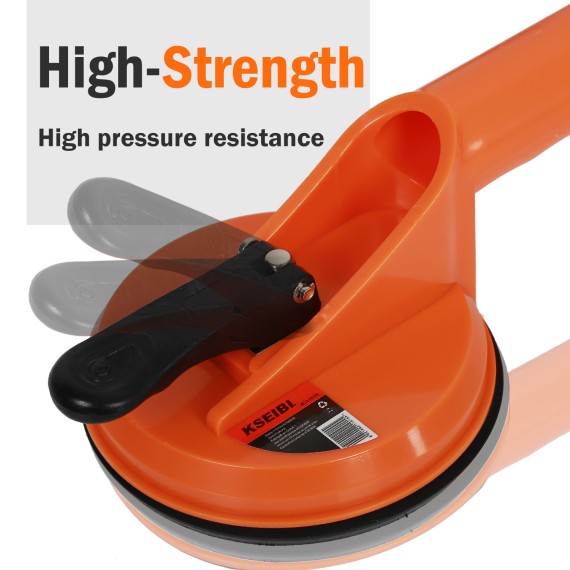 Heavy-Duty Suction Cup Lifter for Glass &amp; Tiles | KSEIBI