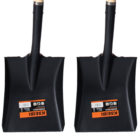 Durable Steel Shovel with Ergonomic Handle for Efficient Gardening | KSEIBI