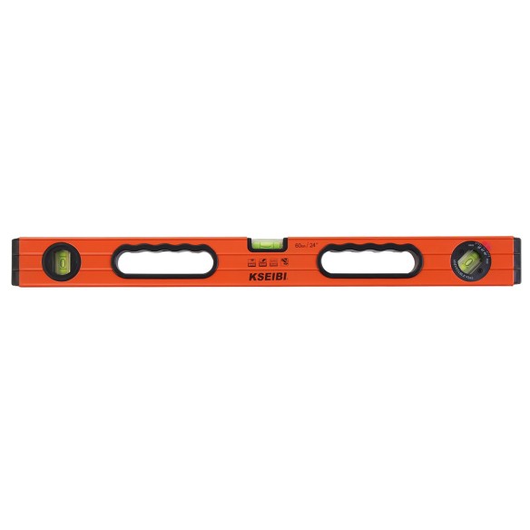 Professional Precision Spirit Level with Three Vials for Accurate Measurements | KSEIBI
