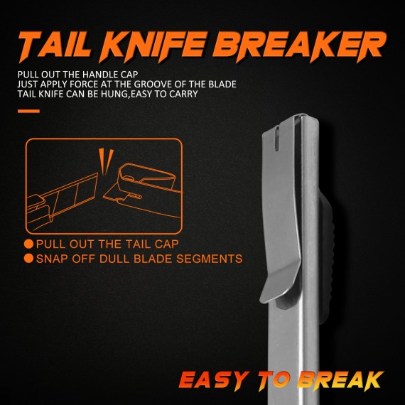 High-Quality Snap Off Aluminium Utility Knife - 9mm for Precision Cutting | KSEIBI