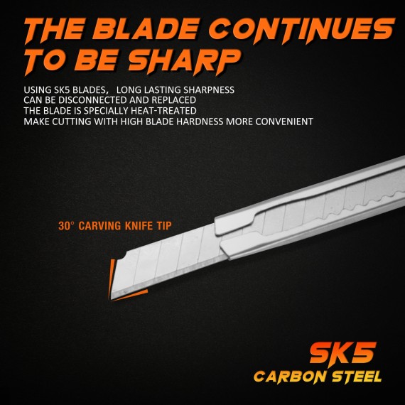 高质量铝合金可折断刀片刀 9mm | KSEIBI