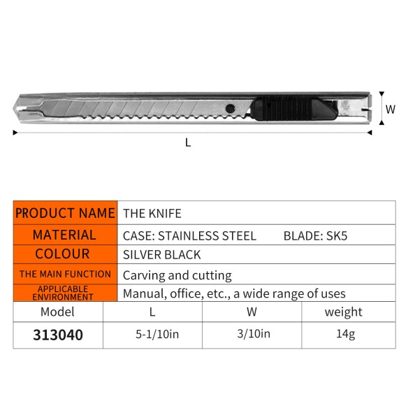 High-Quality Snap Off Aluminium Utility Knife - 9mm for Precision Cutting | KSEIBI