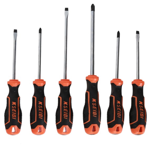 Premium 6-Piece Slotted &amp; Philips Screwdriver Set for Precision Work | KSEIBI