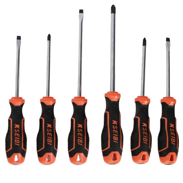 Premium 6-Piece Slotted &amp; Philips Screwdriver Set for Precision Work | KSEIBI