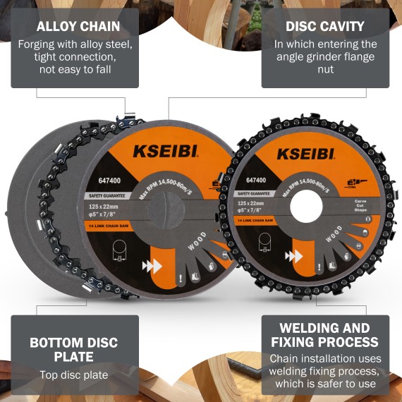 High-Quality Wood Carving Chain Saw Blade for Precision Cuts | KSEIBI