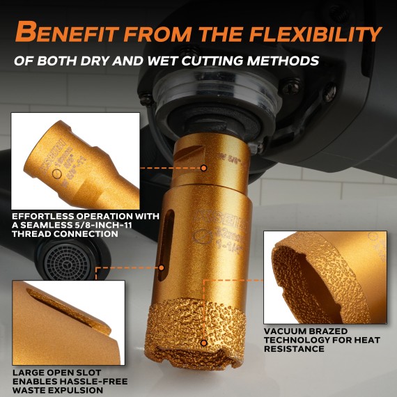 مته کر الماسه با جوش خلا | KSEIBI