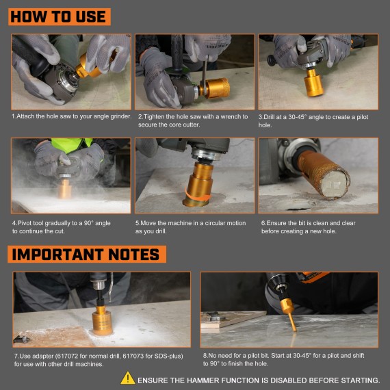 High-Quality Vacum Brazed Diamond Core for Efficient Drilling | KSEIBI