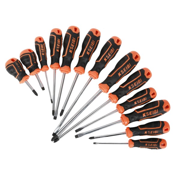 Premium Slotted &amp; Philips Screwdriver Set for Precision Work | KSEIBI