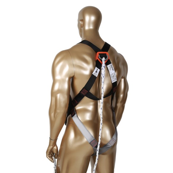 高品质安全带套件，附扭绞绳，适用于基本款1 D环 | KSEIBI