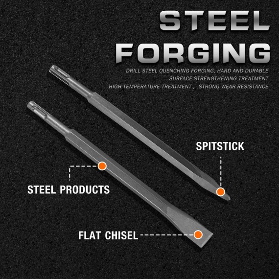 قلم نوک‌تیز SDS-PLUS برای انجام کارهای حفر و شکاف‌زن | KSEIBI