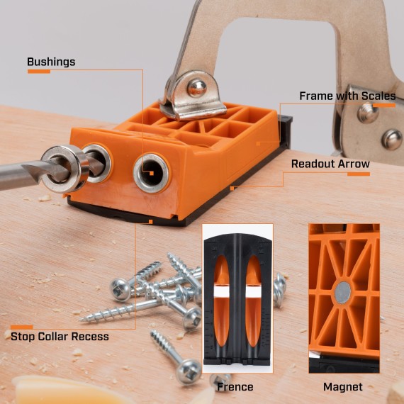 Пластиковый усиленный карманный шаблон, набор для ремонта | KSEIBI