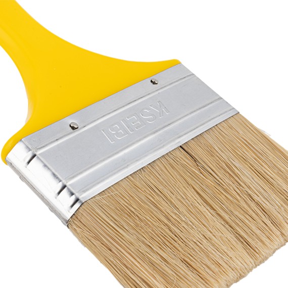 高品质塑料手柄白色油漆刷推荐 - 黄色20mm | KSEIBI