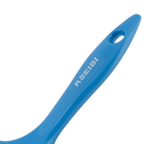 High-Quality Plastic Handle White Paint Brush - Light Blue for Precise Painting | KSEIBI