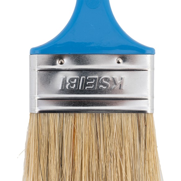 High-Quality Plastic Handle White Paint Brush - Light Blue for Precise Painting | KSEIBI