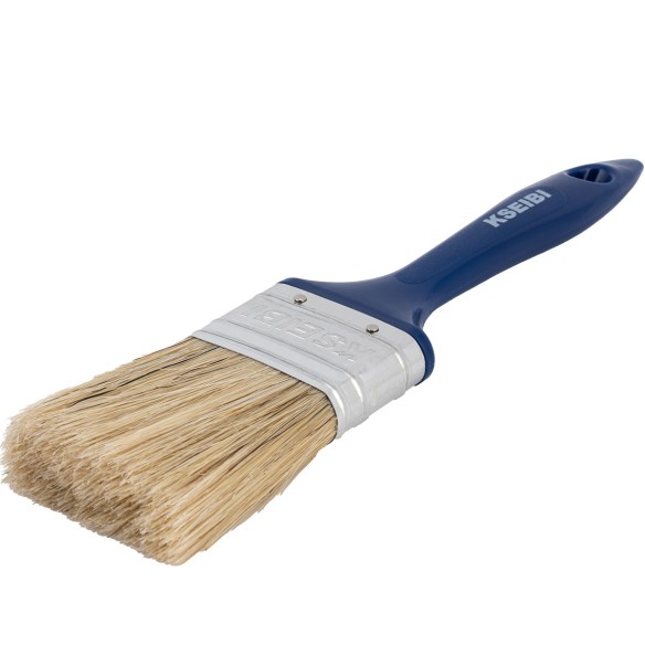High-Quality Plastic Handle White Paint Brush for Precise Detailing | KSEIBI