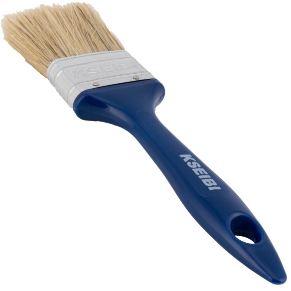 High-Quality Plastic Handle White Paint Brush for Precise Detailing | KSEIBI