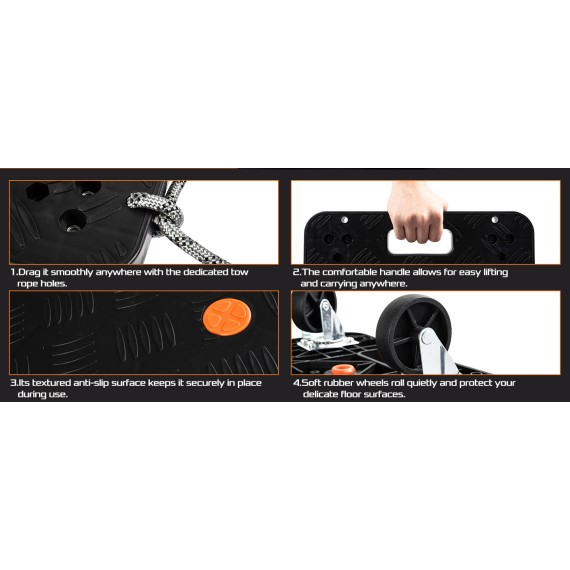 High-Quality Plastic Dolly for Easy Moving | KSEIBI