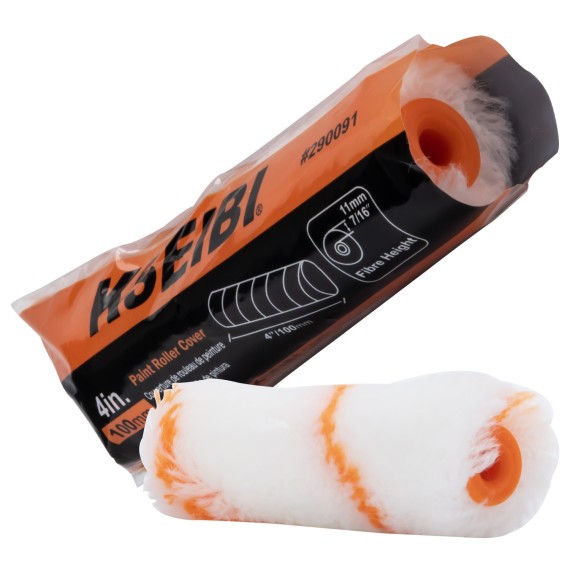High-Quality 4" 100mm Paint Roller Cover for Smooth Painting Results | KSEIBI