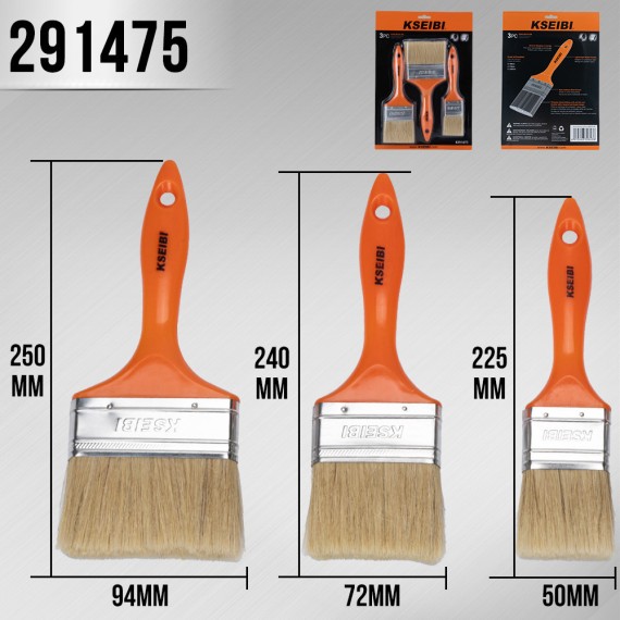 高品质油漆刷贸易套装 3-PC | KSEIBI