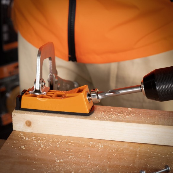 High-Quality Single Barrel Pocket Hole Jig Set for Precise Woodworking | KSEIBI