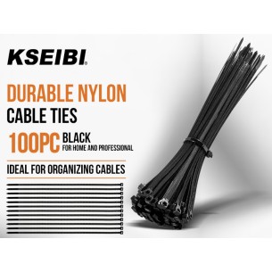 بندهای کابل نایلونی مشکی مستحکم و با کیفیت | KSEIBI 2