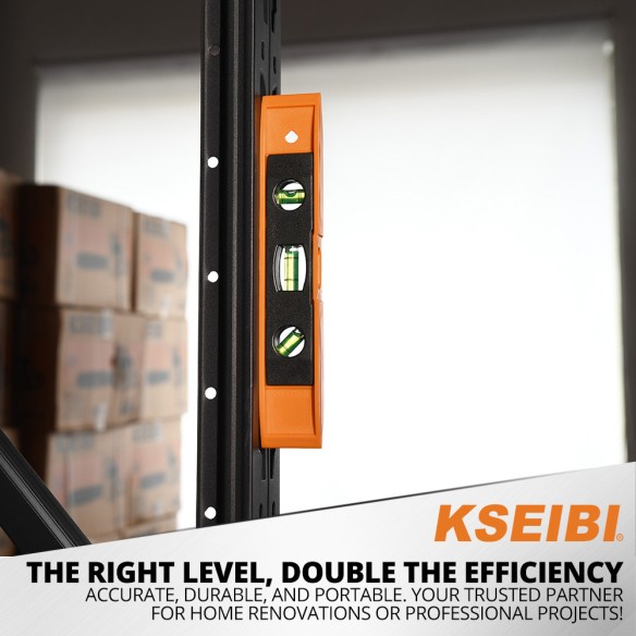 三水泡磁性塑料水平尺适用于木工和金属工 | KSEIBI