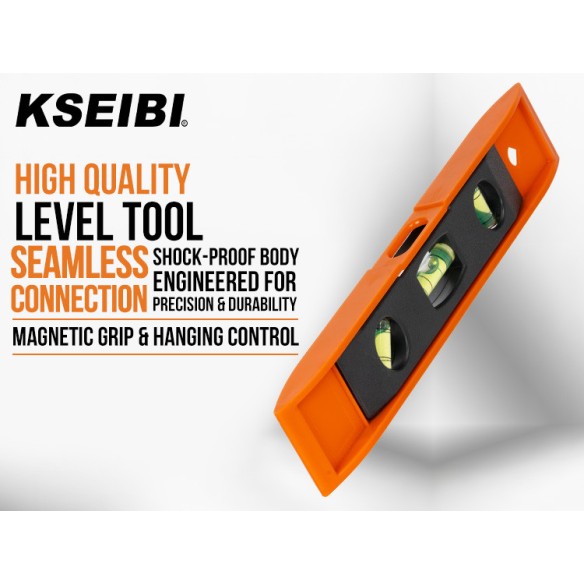 High-Quality Magnetic Torpedo Level for Precision Measurements | KSEIBI