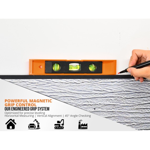 High-Quality Magnetic Torpedo Level for Precision Measurements | KSEIBI