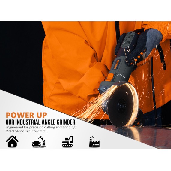 High-Performance Angle Grinder for Precision Cutting and Grinding | KSEIBI