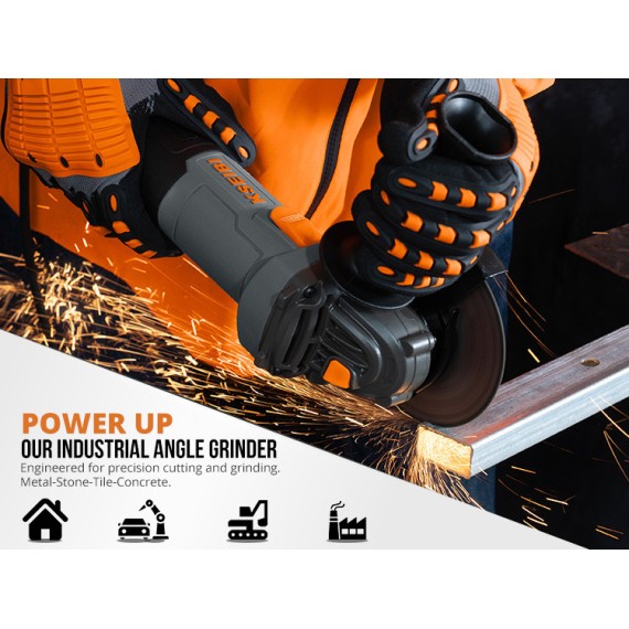 Powerful 115mm Angle Grinder for Precision Cutting and Grinding | KSEIBI