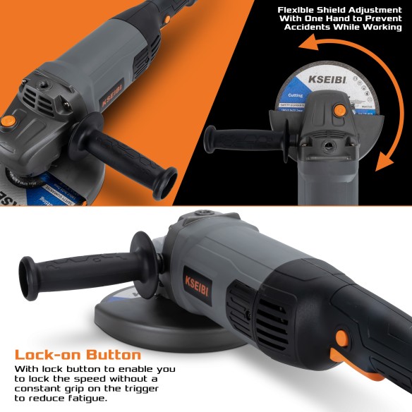 High-Powered KWS 20-180 Angle Grinder for Precision Grinding | KSEIBI