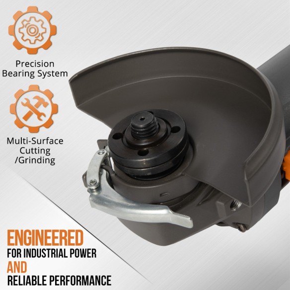 Powerful Variable Speed Angle Grinder for Precision Cutting | KSEIBI